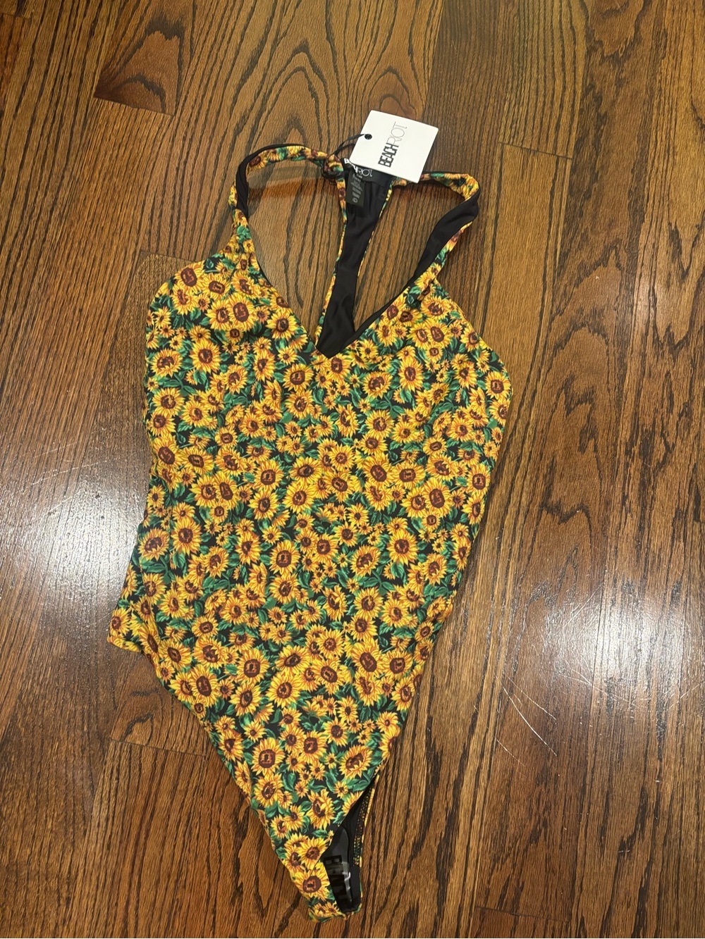 Beach Riot Yellow Sunflower print One-Piece